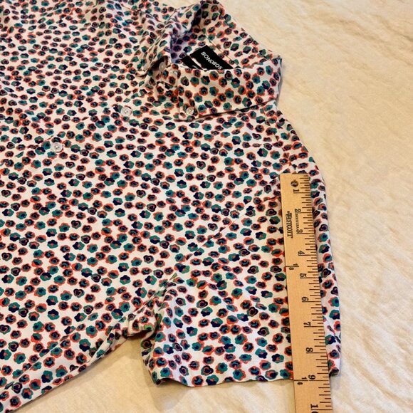 Bonobos Men’s Floral Short Sleeve Cotton Button-Down Shirt Standard Fit M - Picture 5 of 7